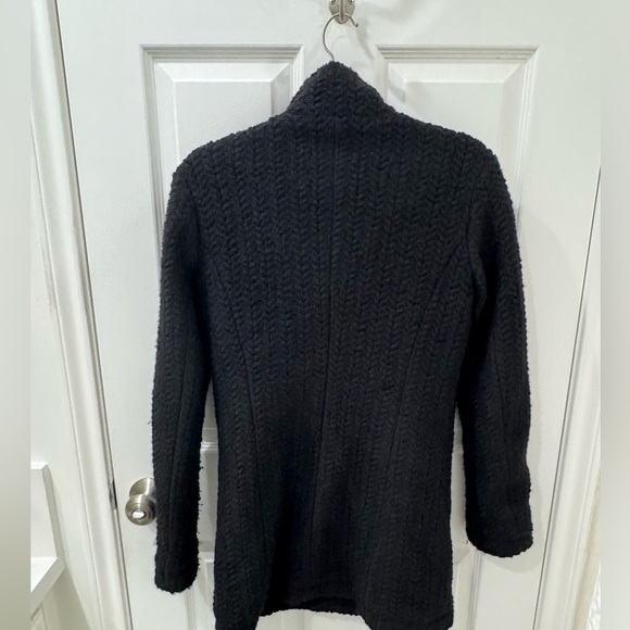 Splendid Black Knit Pea Coat - Picture 4 of 5